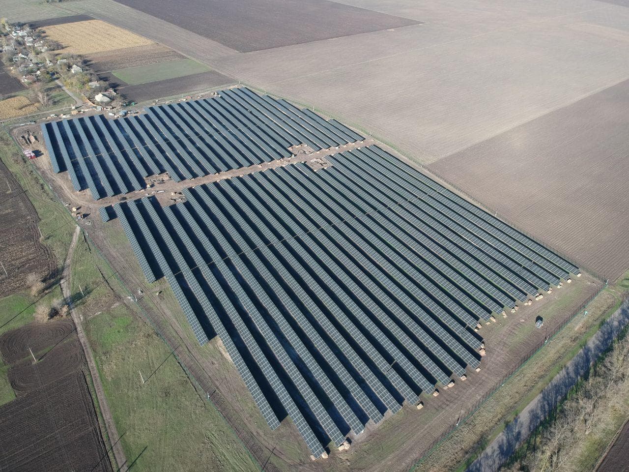 Solární elektrárna o výkonu 5,54 MW region Dnipro, UA
