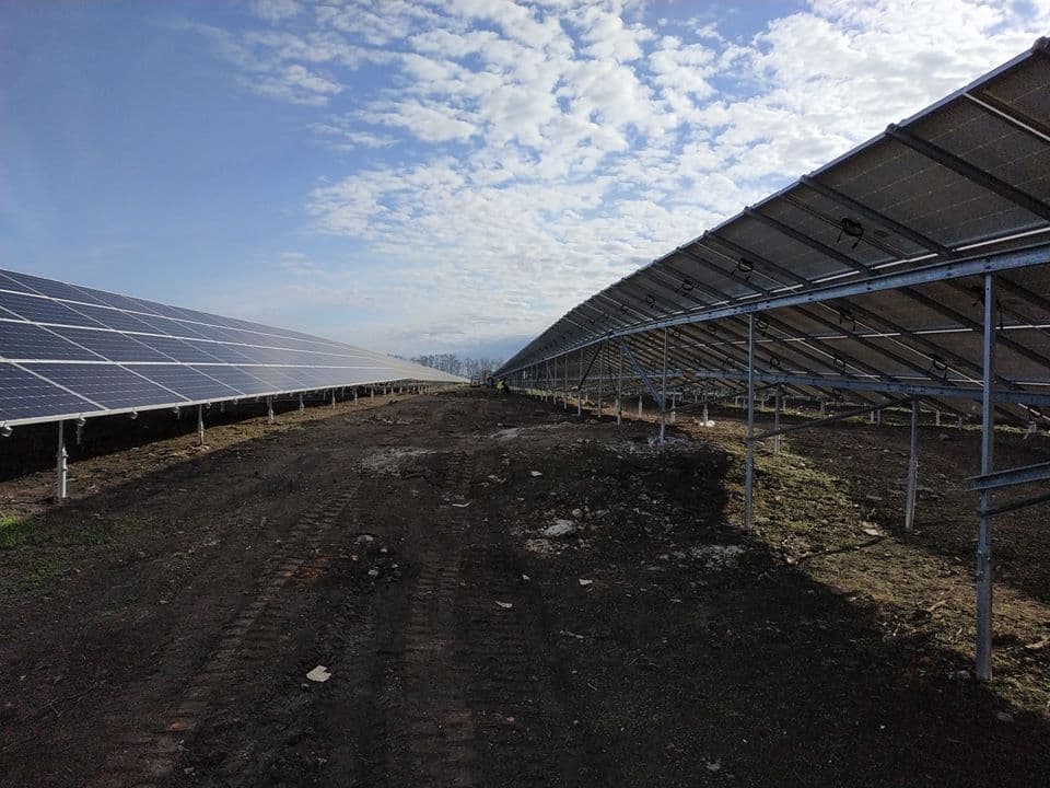 Solární elektrárna o výkonu 5,54 MW region Dnipro, UA