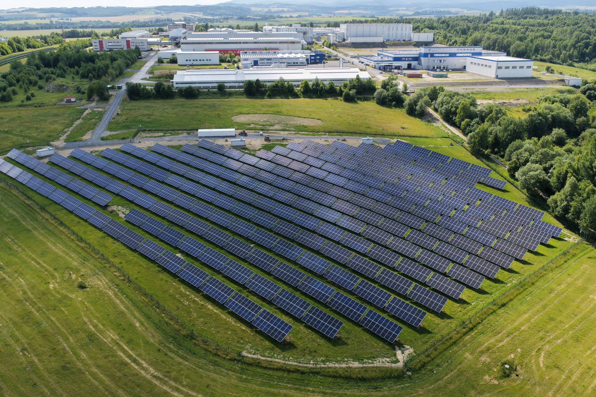 Solární elektrárna o výkonu 2,5 MW Bruntál, ČR