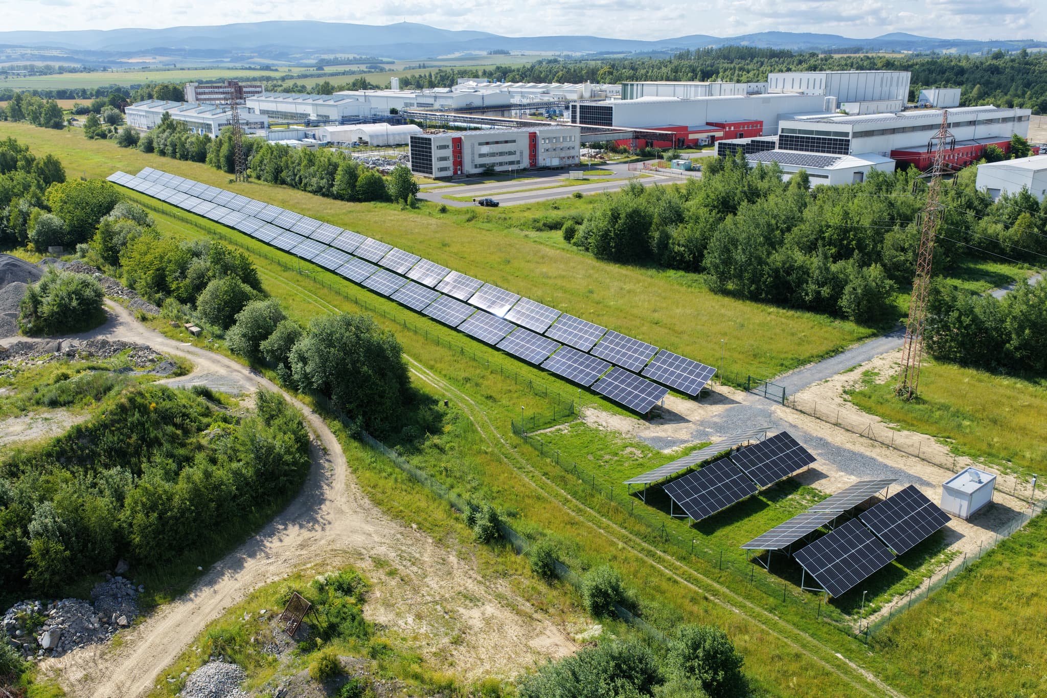 Solární elektrárna o výkonu 2,5 MW Bruntál, ČR